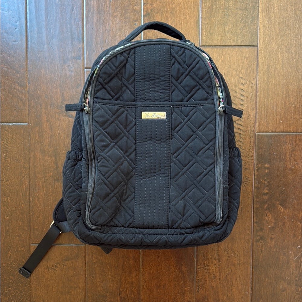 Vera Bradley Black Quilted Backpack
